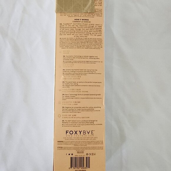 FOXYBAE White Marble Curling Wand - 32mm - Picture 4 of 6